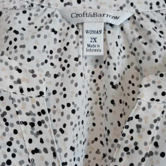 Croft & Barrow Boho Top Size 2X - Picture 5 of 5